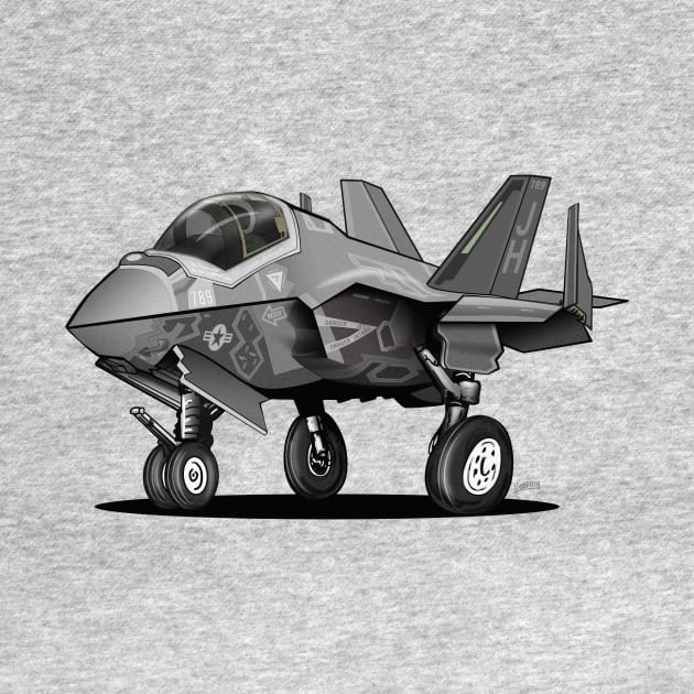 F-35C Lightning II Joint Strike Fighter Illustration by hobrath